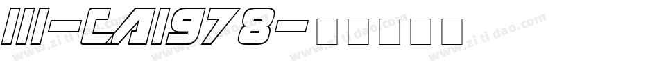 111-CAI978字体转换