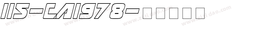 115-CAI978字体转换