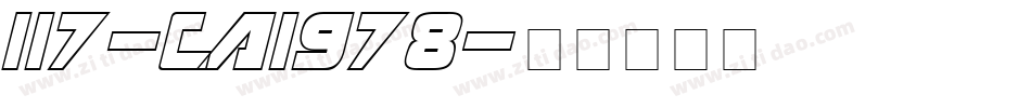 117-CAI978字体转换