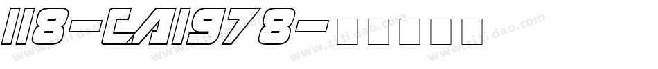 118-CAI978字体转换