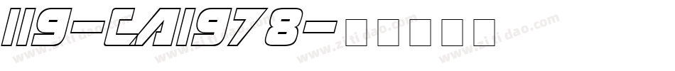 119-CAI978字体转换