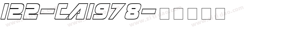 122-CAI978字体转换