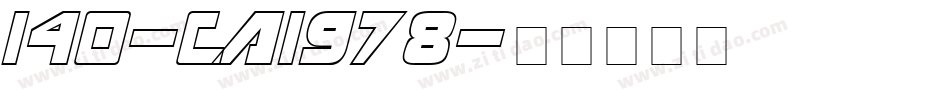 140-CAI978字体转换
