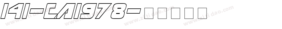 141-CAI978字体转换