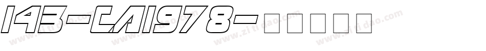 143-CAI978字体转换