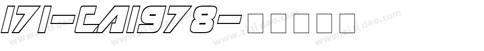 171-CAI978字体转换