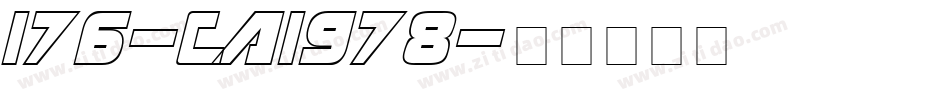 176-CAI978字体转换