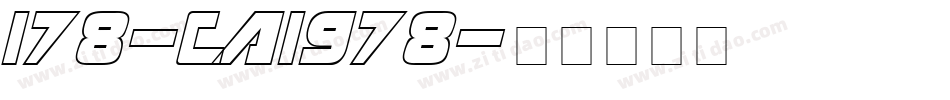 178-CAI978字体转换