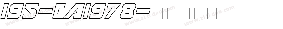 195-CAI978字体转换