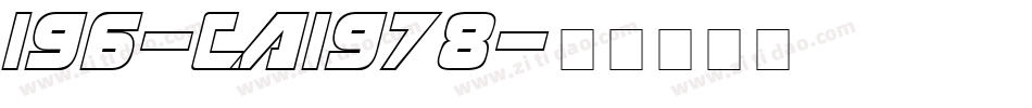 196-CAI978字体转换