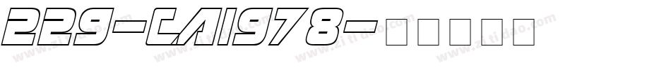 229-CAI978字体转换