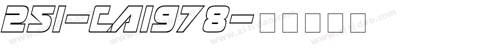 251-CAI978字体转换