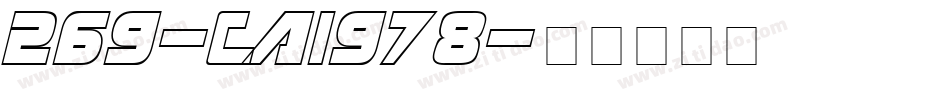 269-CAI978字体转换