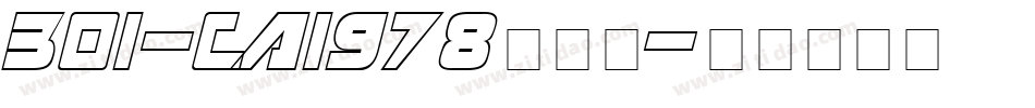 301-CAI978生成器字体转换