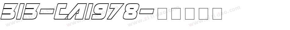 313-CAI978字体转换