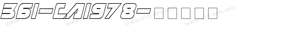 361-CAI978字体转换