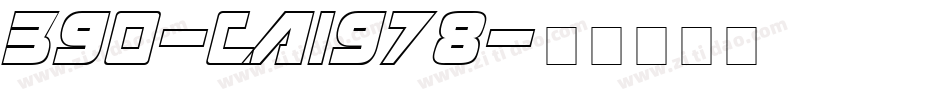 390-CAI978字体转换