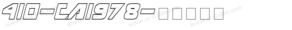 410-CAI978字体转换