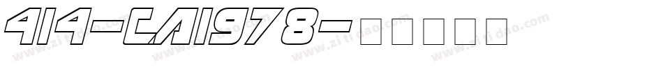 414-CAI978字体转换