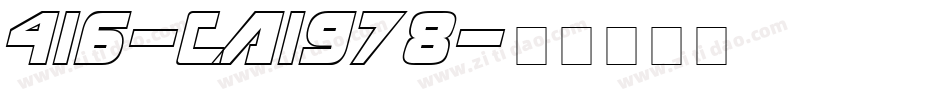 416-CAI978字体转换