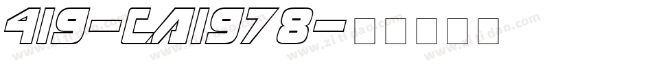 419-CAI978字体转换
