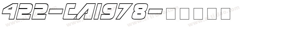 422-CAI978字体转换