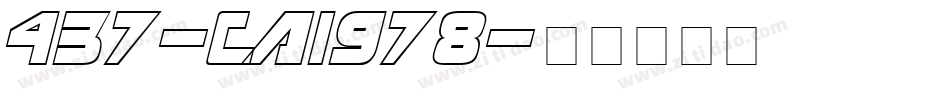 437-CAI978字体转换