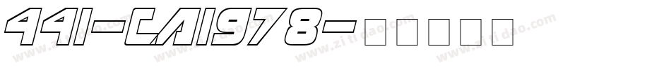 441-CAI978字体转换