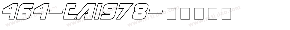 464-CAI978字体转换