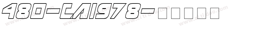 480-CAI978字体转换