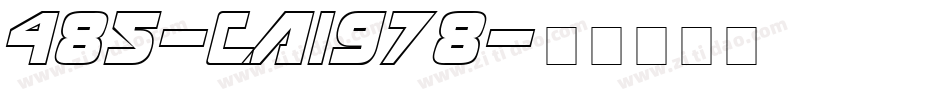 485-CAI978字体转换