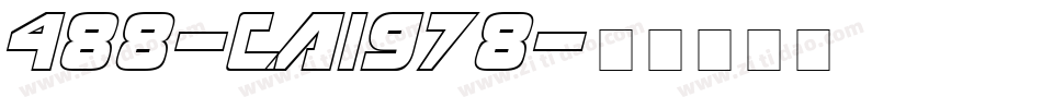 488-CAI978字体转换