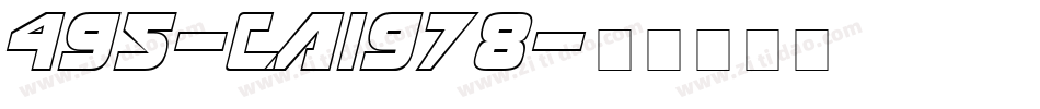 495-CAI978字体转换