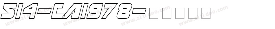 514-CAI978字体转换