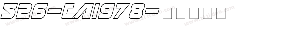526-CAI978字体转换