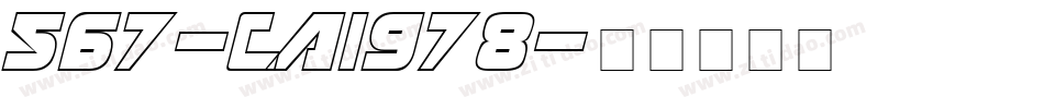 567-CAI978字体转换