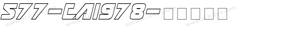 577-CAI978字体转换
