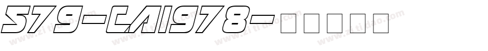 579-CAI978字体转换