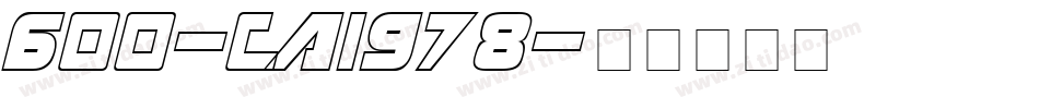 600-CAI978字体转换