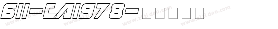 611-CAI978字体转换