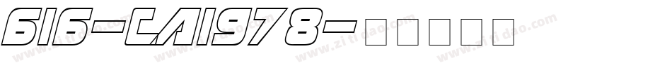 616-CAI978字体转换