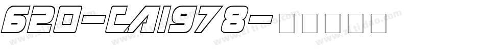 620-CAI978字体转换