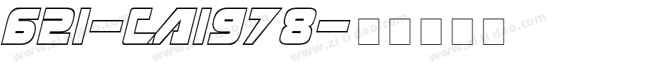 621-CAI978字体转换