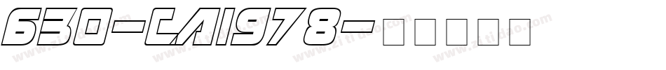 630-CAI978字体转换