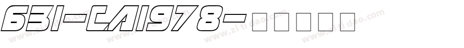 631-CAI978字体转换