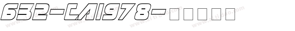 632-CAI978字体转换