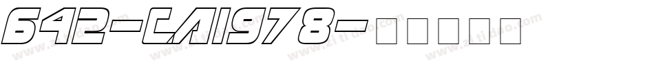 642-CAI978字体转换