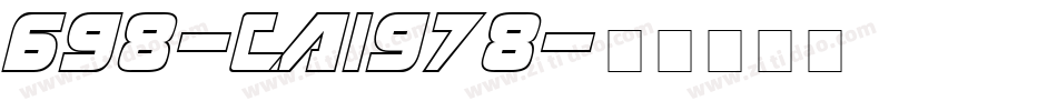 698-CAI978字体转换