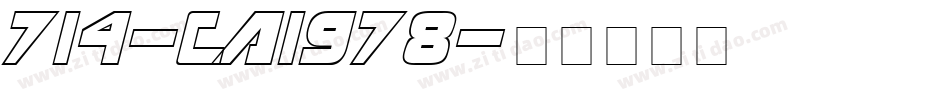 714-CAI978字体转换