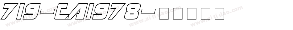719-CAI978字体转换